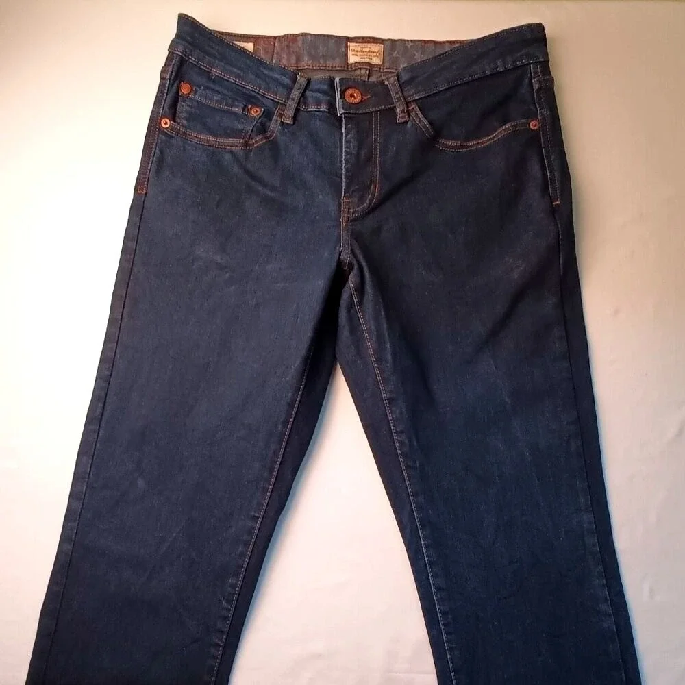 Weatherproof Vintage Mens Slim Fit Jeans Indigo Blue Size 30x32 Stretch Casual